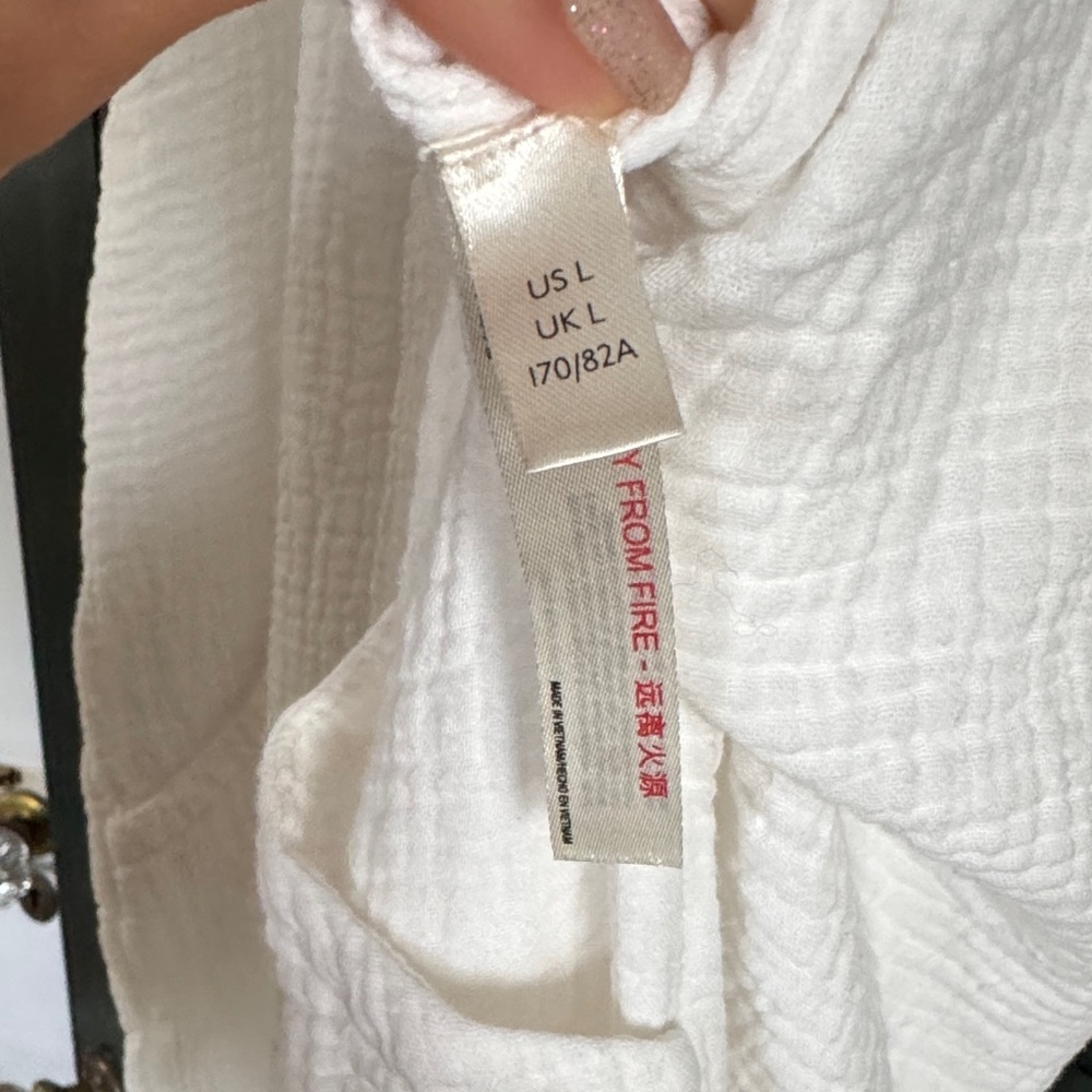 Saturday Sunday by Anthropologie Cream White Gauze Jumpsuit - Picture 10 of 11